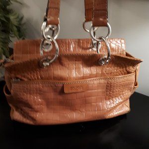 Michael Kors Crocodile print leather shoulder bag